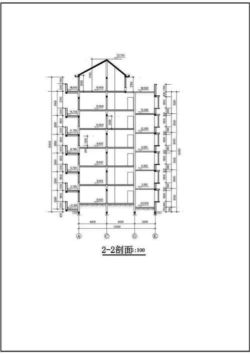 某房屋建筑学课程设计住宅楼方案图_cad图库 -建库图纸